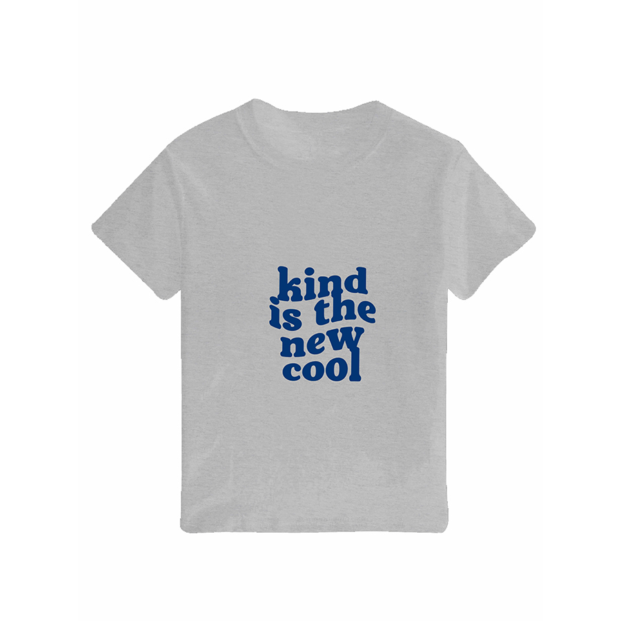 Camiseta Gris Azul Kind is the new cool