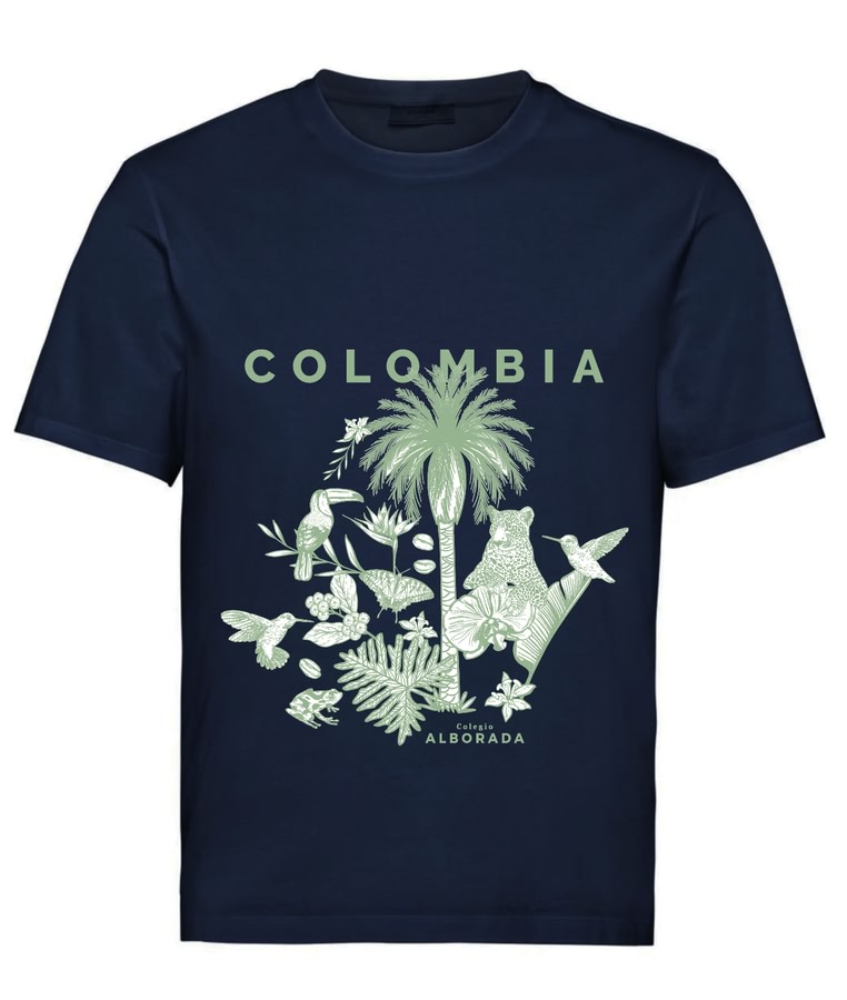 Camiseta Colombia Azul – Verde